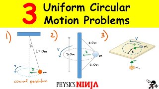 Uniform Circular Motion Problems [upl. by Aibsel]