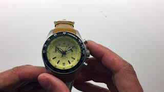 Vostok Komandirskie K39 Quartz Chrono Sand [upl. by Athalla]