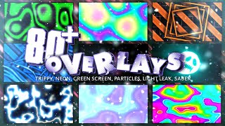 Download Overlays Pack 80 For Edit Saber Effect Trippy Light Leak Particles Free Download [upl. by Nauqas636]