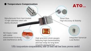 Low Profile Micro Compression Button Load Cell 100kg [upl. by Lindner331]