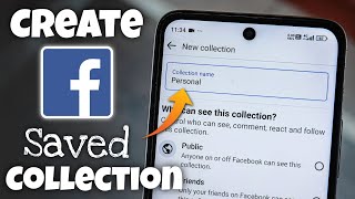 How to Create a Saved Collection in Facebook [upl. by Orhtej]