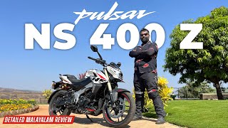 Pulsar NS 400 Z All You Need to Know  Most Powerful Bike  Malayalam Review  Nandhu Flywheel [upl. by Netsew]