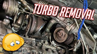 BMW N54 335i Chinese 17T Hybrid Turbo Install Part 2 DIY [upl. by Nofets943]