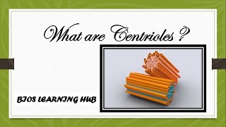 What are centrioles Biology [upl. by Adnyleb]