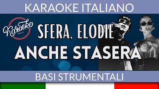 Sfera Ebbasta Elodie  Anche stasera  Karaoke Strumentale 🎤 [upl. by Iredale]