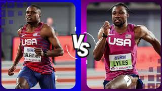 Noah Lyles vs Christian Coleman 60m Final Analysis  Glasgow 2024 [upl. by Hylton617]