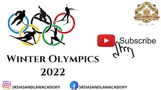 WINTER OLYMPICS 2022 UPSC CSE 202223 CURRENT AFFAIRS [upl. by Atinauq778]