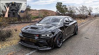 Dodge Charger SRT Hellcat Redeye  Forza Horizon 5  Steering Wheel Gameplay [upl. by Atirehs]