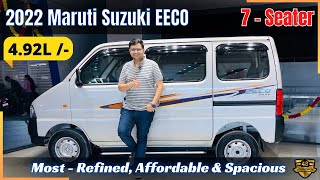 2022 Maruti Suzuki EECO Star 7Seater Variant  Most Refined Affordable Spacious car  Price 492L [upl. by Ahsitan876]