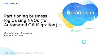 Partitioning Business Logic Using NVOs for Automated C Migration [upl. by Emyaj667]