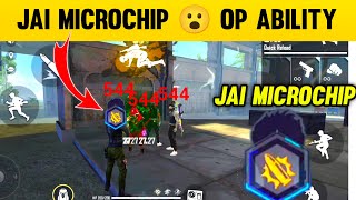 JAI MICROCHIP OP ABILITY 😲 JAI MICROCHIP KYA HAI  GARENA FREE FIRE [upl. by Myrle670]