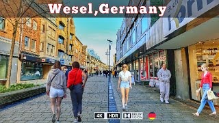 WeselGermany walking tour in Wesel a beautiful elegant city 4k HDR [upl. by Forelli]