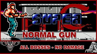 Super C Super Contra NES  All Bosses  No Damage Normal Gun [upl. by Matilda958]