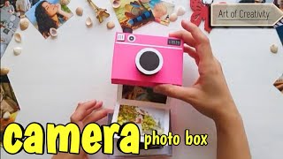 CAMERA PHOTO BOX DIY Gift Ideas Photo Organizer [upl. by Melessa732]