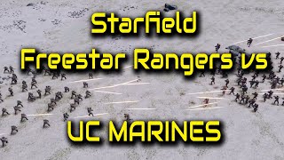 Starfield BATTLE ROYALE  100 Freestar Rangers vs 100 UC Marines [upl. by Jaco951]