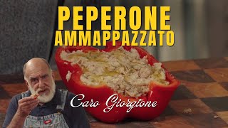 Peperone crudo ripieno di tonno capperi e alici [upl. by Rikahs439]