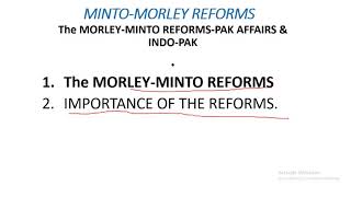 The MORLEYMINTO REFORMSDOWNLOAD LINK CSS REGARDING [upl. by Aynat168]