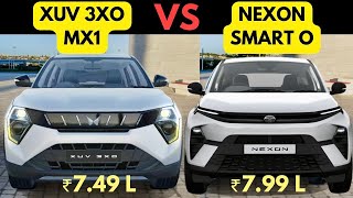 New 2024 Mahindra XUV 3XO vs Tata Nexon Comparision  XUV 3XO base model vs Nexon base model [upl. by Eblehs]