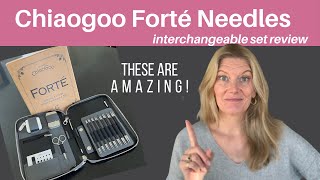 chiaogoo Forte needles interchangeable set review [upl. by Gnel347]