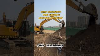 Real shot of sany excavator excavator equipment pment construction reels follow [upl. by Patin]