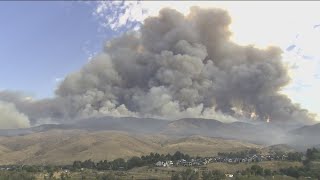 Wildfire in east Boise impacts neighborhoods prompts evacuation notices [upl. by Readus310]