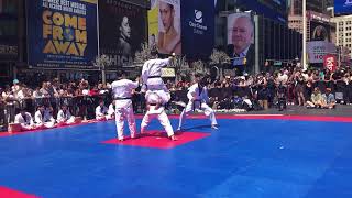 Kukkiwon World Taekwondo Demonstration Team Times Square New York City [upl. by Hare]