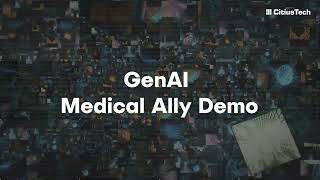 Medical Ally  GenAI  Powered Healthcare Companion [upl. by Ykcul]