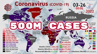 The Spread of Coronavirus Close to 500 Million Infections [upl. by Erwin703]