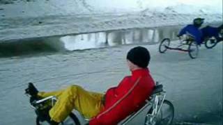 Ice Trikes on the Assiniboine River [upl. by Mohorva]