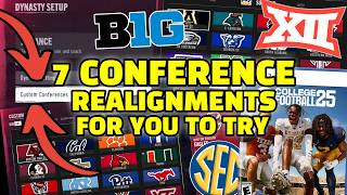 CONFERENCE REALIGNMENT for CFB 25  College Football 25 [upl. by Hayidah]