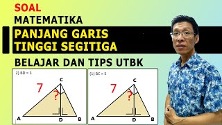 Panjang Garis Tinggi Segitiga  Cukupkah infonya  Belajar UTBK [upl. by Akcirderf]