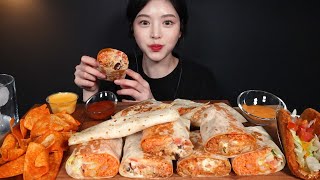 SUB타코벨 비프 치킨브리또 김치치즈퀘사디아 타코 치킨 먹방🌮🌯 나쵸까지 리얼사운드 Taco burrito and quesadilla mukbang ASMR [upl. by Jorge472]