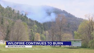 Div of Forestry Roan Mountain fire grows to 157 acres [upl. by Maryl968]