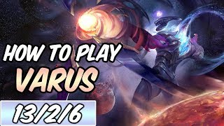 HOW TO PLAY VARUS  Build amp Runes  Diamond Commentary  Dark Star Varus  League of Legends [upl. by Noicpesnoc]