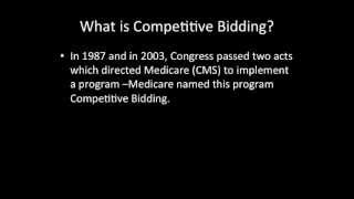 Competitive Bidding Information [upl. by Aenert222]