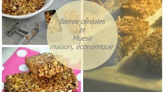 🍴 Recette barres de céréales maison cuisine rapide [upl. by Thayne]