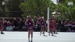 LVFNL B Grade Netball Grand Final Newbridge vs Marong [upl. by Lacsap795]