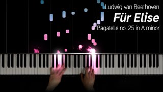 Beethoven  Fur Elise Bagatelle no 25 in A minor [upl. by Bullis909]