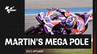 Martinators magnificent Thai pole position 💯  2023 ThaiGP [upl. by Patin]