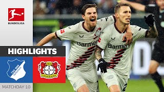 Leverkusen Keeps Marching On  Hoffenheim  Leverkusen 23  Highlights  Matchday 10 – Bundesliga [upl. by Ossie]