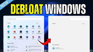 How to Debloat Windows 1110⚡in 2024 With few EASY CLICKS [upl. by Vivica]