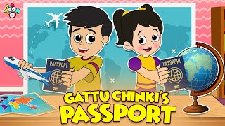 Gattu Chinkis Passport  New Passport  Animated Stories  English Cartoon  PunToon Kids [upl. by Idoc]