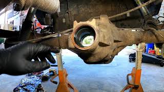 1998 Jeep Cherokee XJ  Installing 488 Gears and a Detroit Locker in the Chrysler 825 Rear End [upl. by Morna]