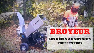 Test du broyeur de branches compacte professionnel JANSEN GTS 1500e [upl. by Lindahl]