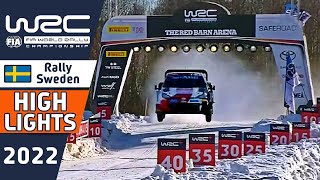 WRC Rally Highlights  Rally Sweden 2022  Day 2  Stage 10 to 12 [upl. by Idas]