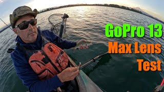 GoPro 13 with Max Lens test while Kayak Fishing  Excellent [upl. by Ahselrac]