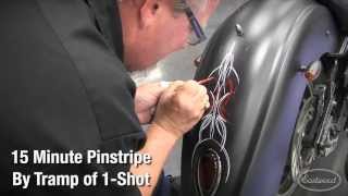 How To Pinstripe Like A Master with Pinstriping Pro Tramp Warner of 1Shot Paint at Eastwood [upl. by Odlawso]