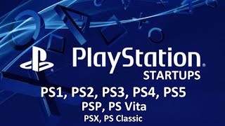 ALL PlayStation Startups PS1 PS2 PSX PSP PS3 PS Vita PS4 PS Classic PS5 [upl. by Ultun]