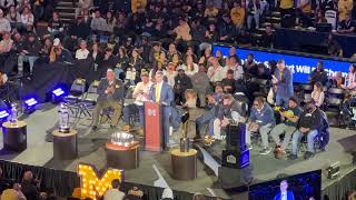 Jim Harbaugh Delivers Speech To Michigan Team 144 Wolverines Fans During National Title Celebration [upl. by Morissa267]