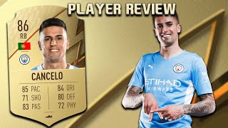 86 JOAO CANCELO PLAYER REVIEW FIFA 22 ULTIMATE TEAM [upl. by Budding]